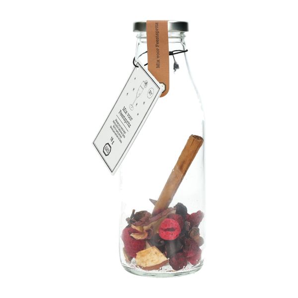 Mix voor feestspritz, biologisch, kers, hibiscus en kaneel, 18 gram Mix voor feestspritz, biologisch, kers, hibiscus en kaneel, 18 gram