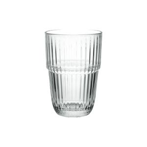 Verre résistant à la chaleur avec anse, rainuré, 350 ml