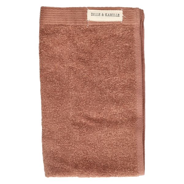 Gastendoek, recycled katoen, terraroze, 30 x 50 cm