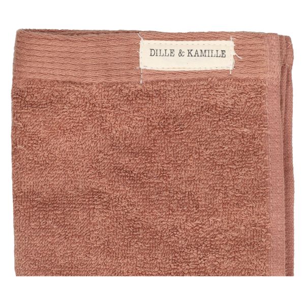 Gastendoek, recycled katoen, terraroze, 30 x 50 cm