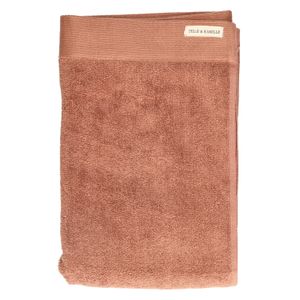 Handdoek, recycled katoen, terraroze, 70 x 140 cm