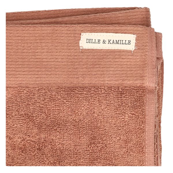 Handdoek, recycled katoen, terraroze, 70 x 140 cm