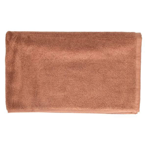 Tapis de bain, coton recyclé, rose terracotta, 50 x 80 cm