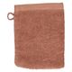 Gant de toilette, coton recyclé, rose terracotta, 15 x 21 cm