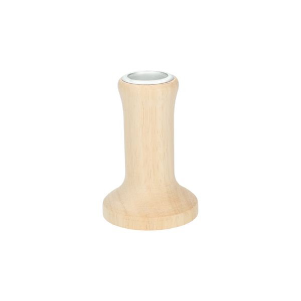 Kandelaar, rubberhout, laag, Ø5.5 x H 8 cm Kandelaar, rubberhout, laag, Ø5.5 x H 8 cm