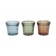 Waxinelichthouder, gerecycled glas, groen, Ø7 cm Waxinelichthouder, gerecycled glas, groen, Ø7 cm