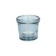 Teelichthalter, recyceltes Glas, blau, Ø7 cm
