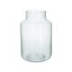 Vase, recyceltes Glas, transparent, Ø17 cm