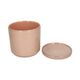 Bloempot met schotel, aardewerk, oudroze, Ø16 x 15 cm