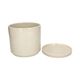 Bloempot met schotel, aardewerk, beige, Ø21 x 20 cm