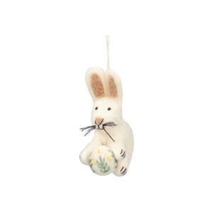 Easter decoration, felt, rabbit with an Easter egg