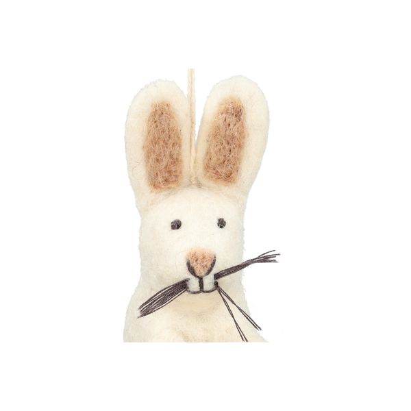 Osteranhänger, Filz, Hase mit Osterei