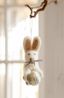 Suspension de Pâques, feutrine, lapin avec œuf de Pâques