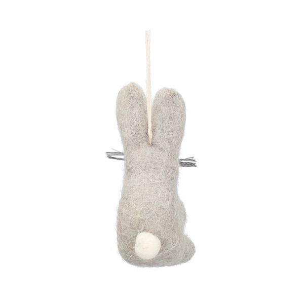 Easter decoration, felt, rabbit with a violet