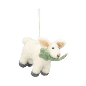 Hanger, vilt, lammetje met klaver