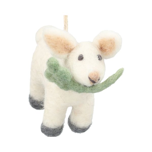 Hanger, vilt, lammetje met klaver