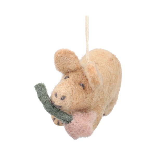 Hanger, vilt, biggetje met een bloem