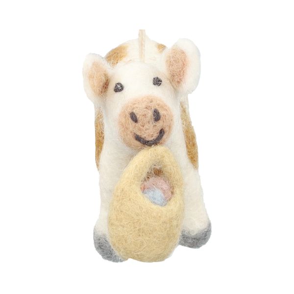 Suspensio, feutrine, veau avec panier à œufs