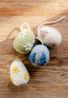 Suspension de Pâques, feutrine, œufs avec fleurs, lot de 4