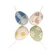 Suspension de Pâques, feutrine, œufs avec fleurs, lot de 4