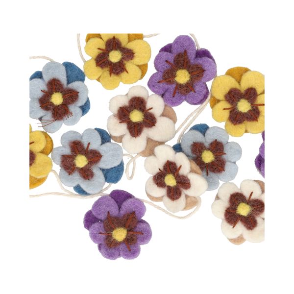 Guirlande, feutrine, violettes, 180 cm