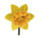 Fleur, feutrine, narcisse, jaune, 24 cm
