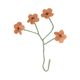 Branche fleurie, feutrine, rose, 40 cm