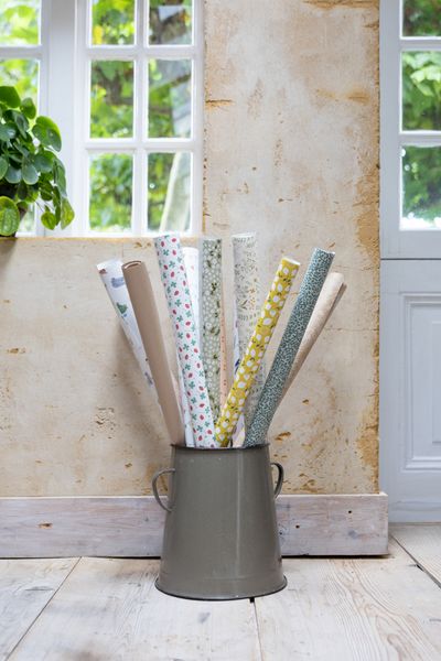 Papier d'emballage, fleurs champêtres, 70 x 250 cm,