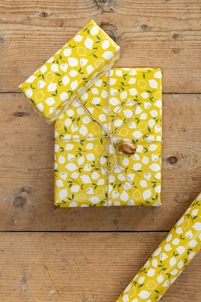 Papier d'emballage, citrons, 70 x 250 cm