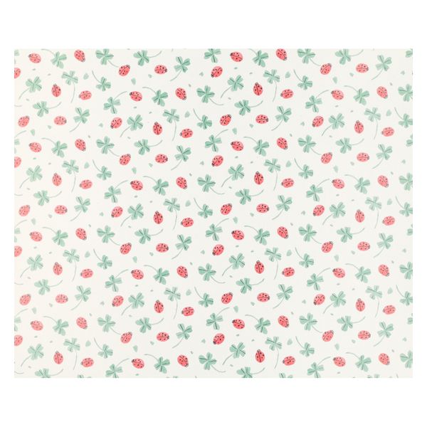 Papier d'emballage, trèfles et coccinelles, 70 x 250 cm