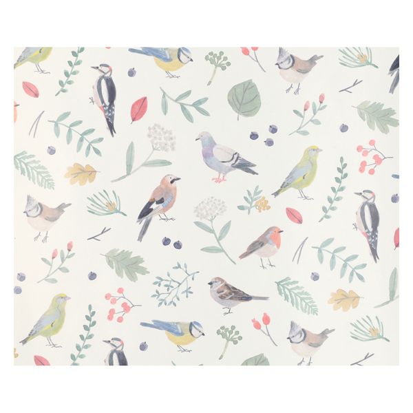 Inpakpapier met vogels, 70 x 250 cm