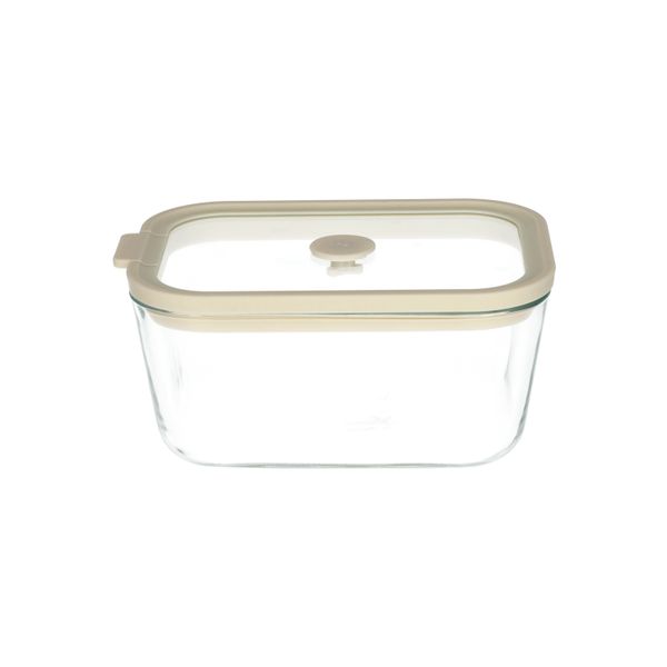 Frischhalte-/Auflaufform mit Glasdeckel, hitzebeständiges Glas und Silikon, 750 ml