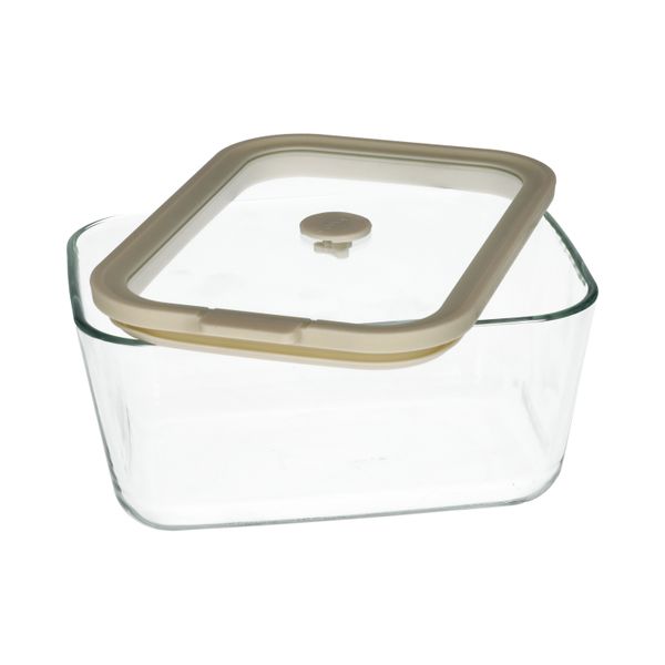 Plat à four/de conservation avec couvercle en verre, verre résistant à la chaleur et silicone, 1,3 L