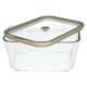 Plat à four/de conservation avec couvercle en verre, verre résistant à la chaleur et silicone, 2,5 L