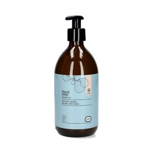 Handzeep, glazen fles, vijg & roos, 500 ml