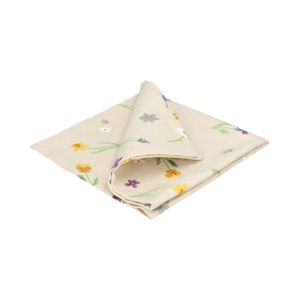 Servet, GOTS bio-katoen, lentebloem, 40 x 40 cm Servet, GOTS bio-katoen, lentebloem, 40 x 40 cm