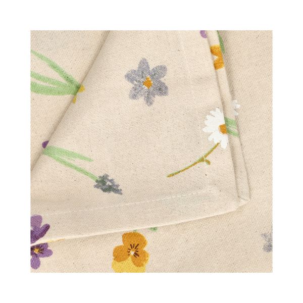 Servet, GOTS bio-katoen, lentebloem, 40 x 40 cm
