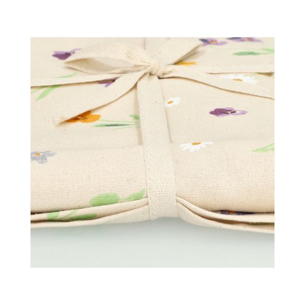 Tafelkleed, GOTS bio-katoen, lentebloem, Ø180 cm