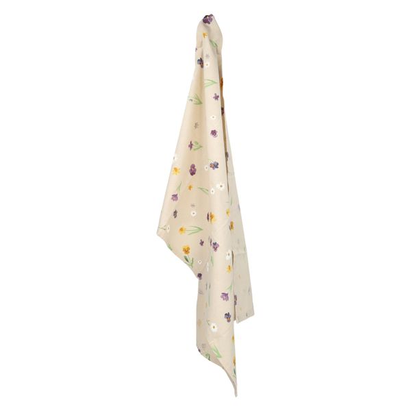 Theedoek, GOTS bio-katoen, lentebloem, 50 x 70 cm