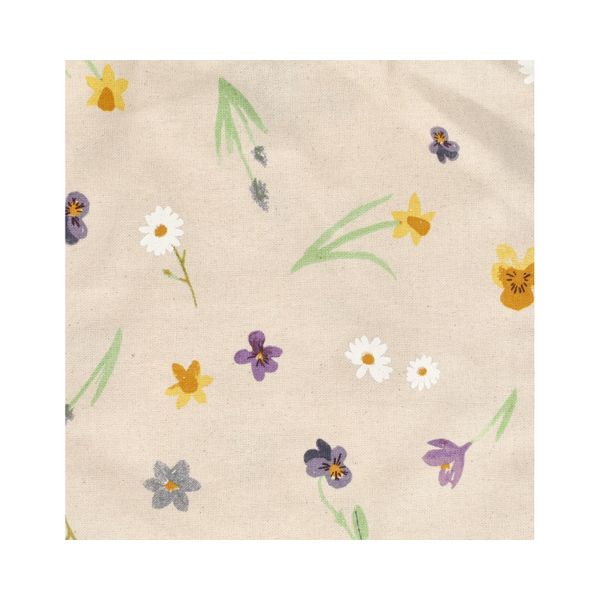Cadeauzakje, GOTS bio-katoen, lentebloem, 24 x 29 cm