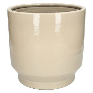 Bloempot, aardewerk, beige, Ø27 X 24 cm Bloempot, aardewerk, beige, Ø27 X 24 cm