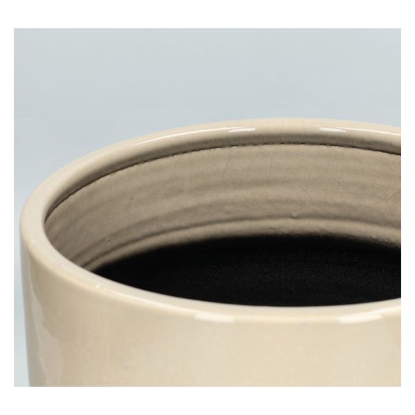 Bloempot, aardewerk, beige, Ø27 X 24 cm