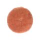 Samtkissen, Bio-Baumwolle, terrakottafarben, Ø 40 cm