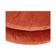 Samtkissen, Bio-Baumwolle, hellbraun, Ø 40 cm