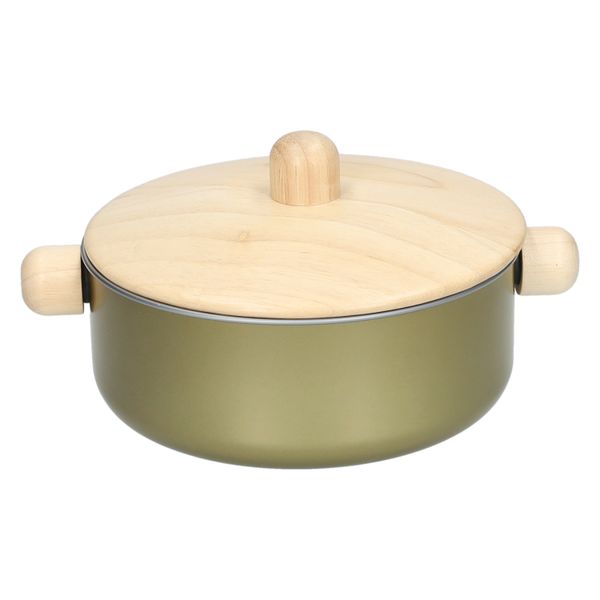 Batterie de cuisine pour enfant, métal et hévéa, 2+