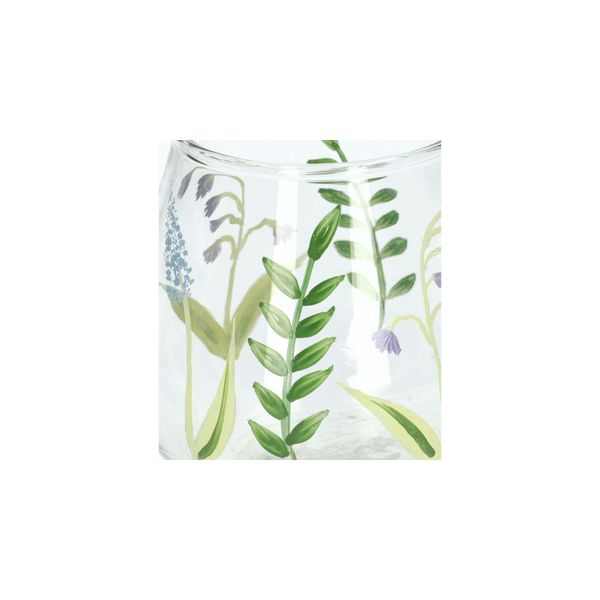 Waxinelichthouder, glas, blauwe druif, Ø 8 x 8 cm