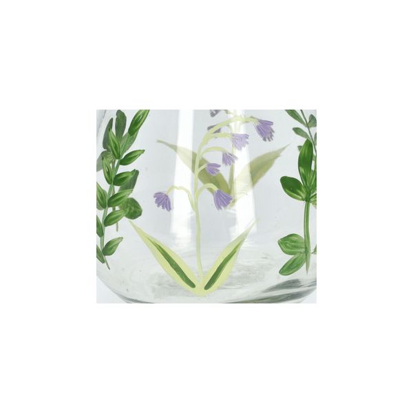 Waxinelichthouder, glas, blauwe druif, Ø 8 x 8 cm