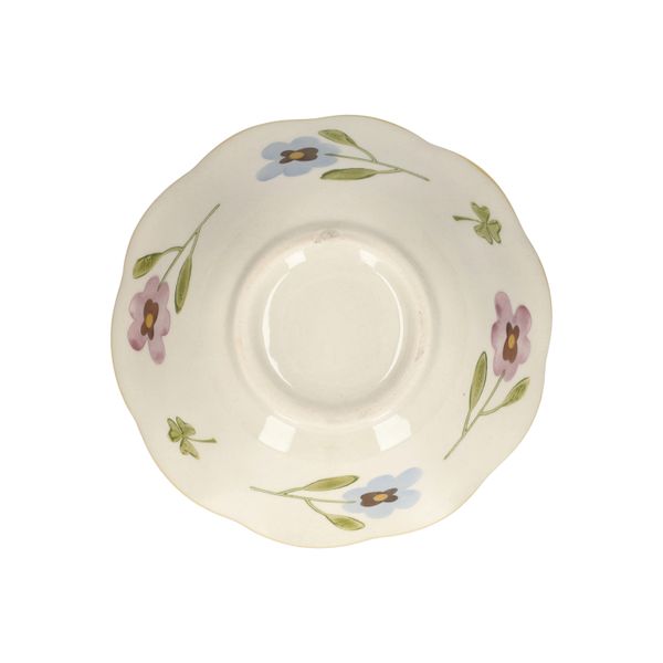 Bowl, stoneware, violets, Ø12.5 cm