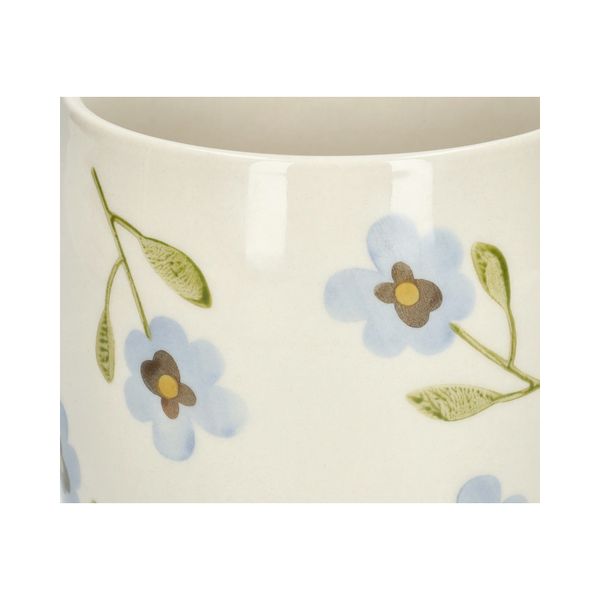 Mug, stoneware, violets, Ø9.5 cm