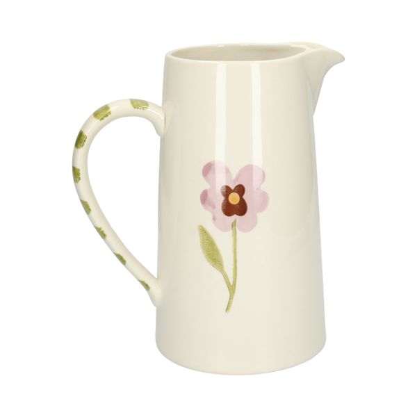 Kan, steengoed, viooltjes, 1,75 liter